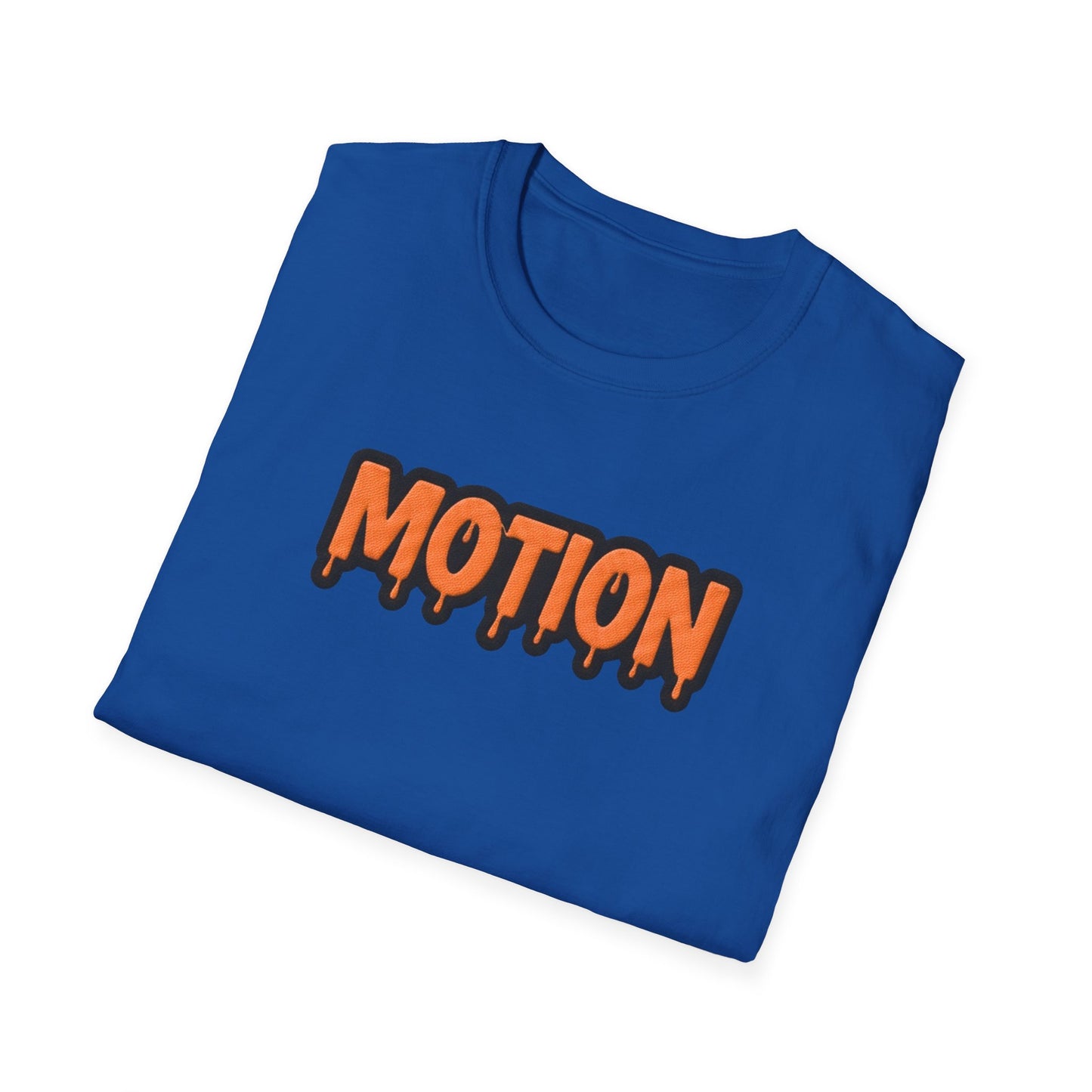 Motion Drip Graphic T‑Shirt — Retro Orange Streetwear Tee