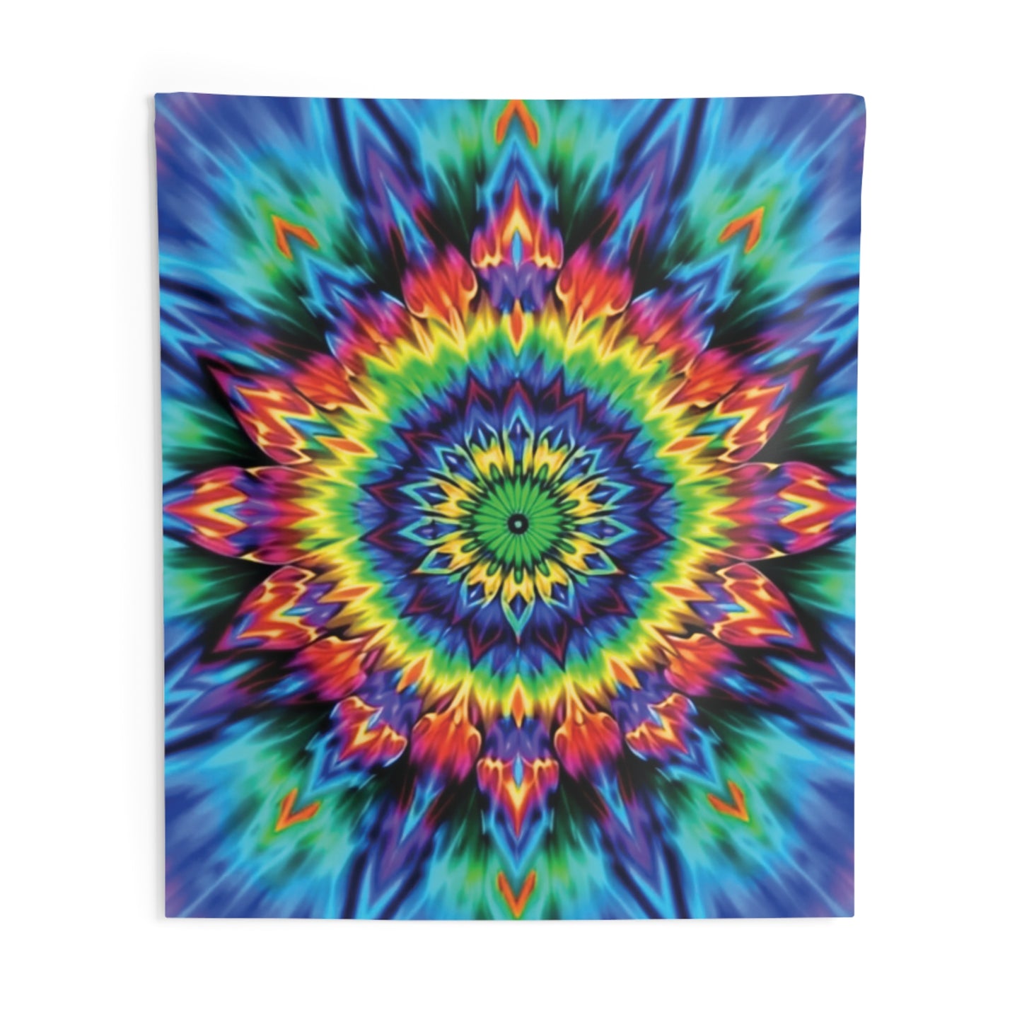 Colorful Psychedelic Indoor Wall Tapestry - Vibrant Boho Home Décor, Room Accent, Meditation Decor, Gift for Art Lovers