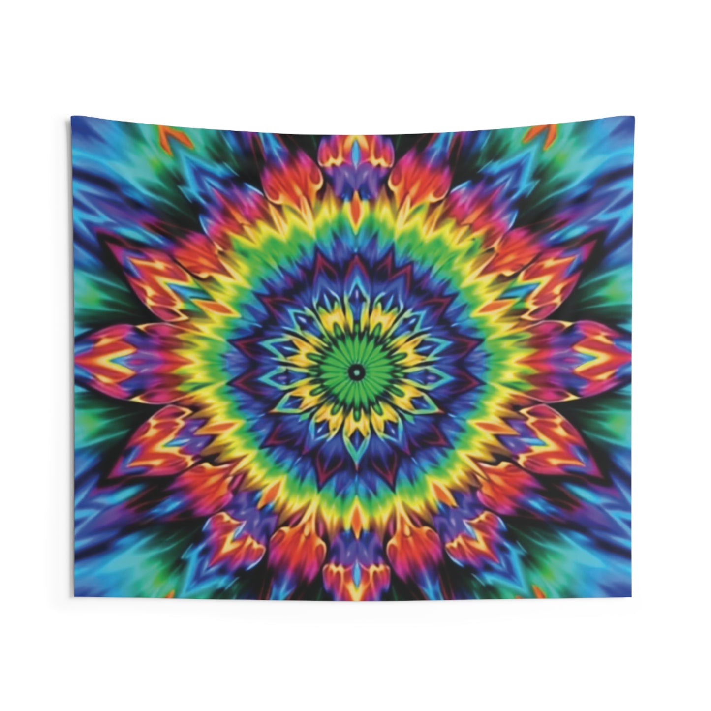 Colorful Psychedelic Indoor Wall Tapestry - Vibrant Boho Home Décor, Room Accent, Meditation Decor, Gift for Art Lovers