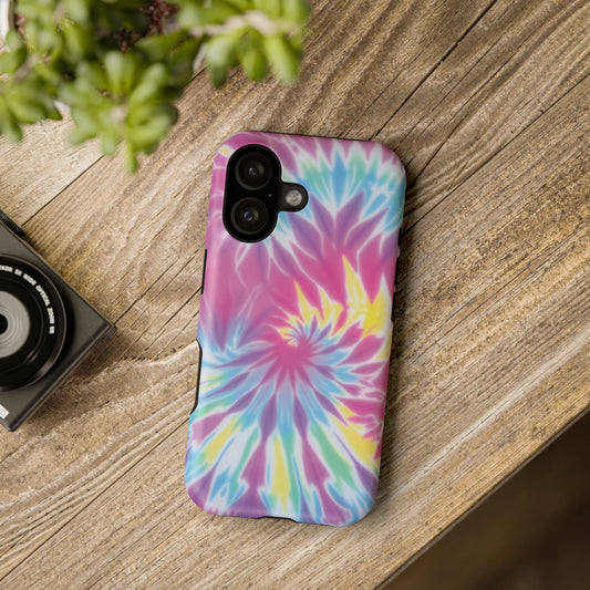 Bright Colored Tie Dye Phone Case – Impact-Resistant, Vibrant Protective Cover, Trendy Gift for Teens & Adults