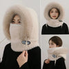 Knit Winter Hood Scarf Set