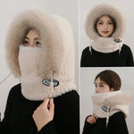 Knit Winter Hood Scarf Set
