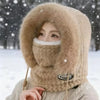 Knit Winter Hood Scarf Set