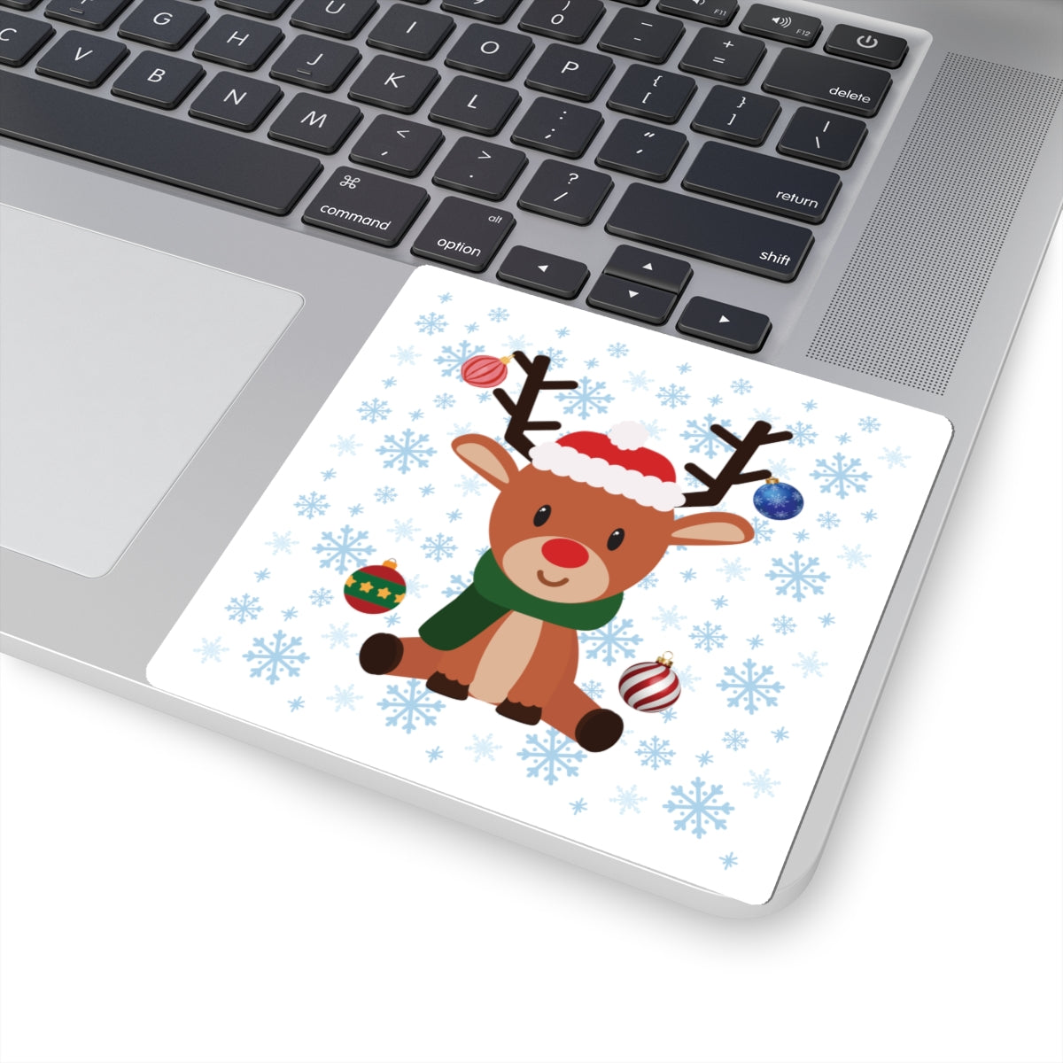 Festive Reindeer Kiss-Cut Stickers | Cute Holiday Decor, Laptop Accessories, Christmas Gifts, Scrapbooking, Gift Wrapping