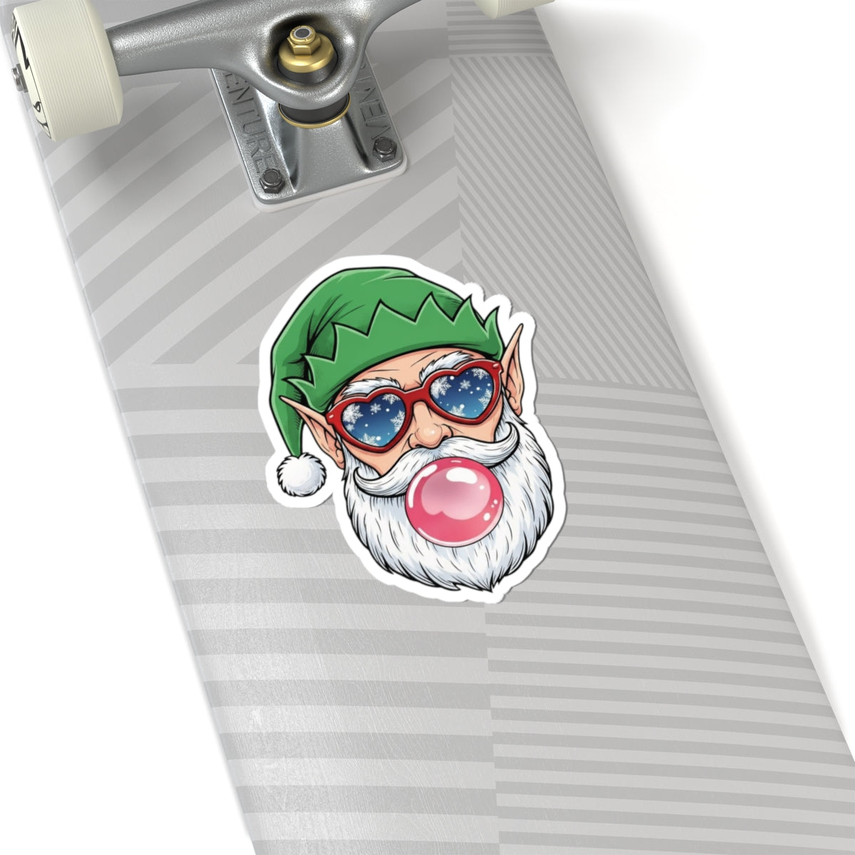 Charming Holiday Kiss-Cut Stickers Featuring Santa Elf, Fun Gift for Christmas, Party Favors, Laptop Decor, Seasonal Decorations