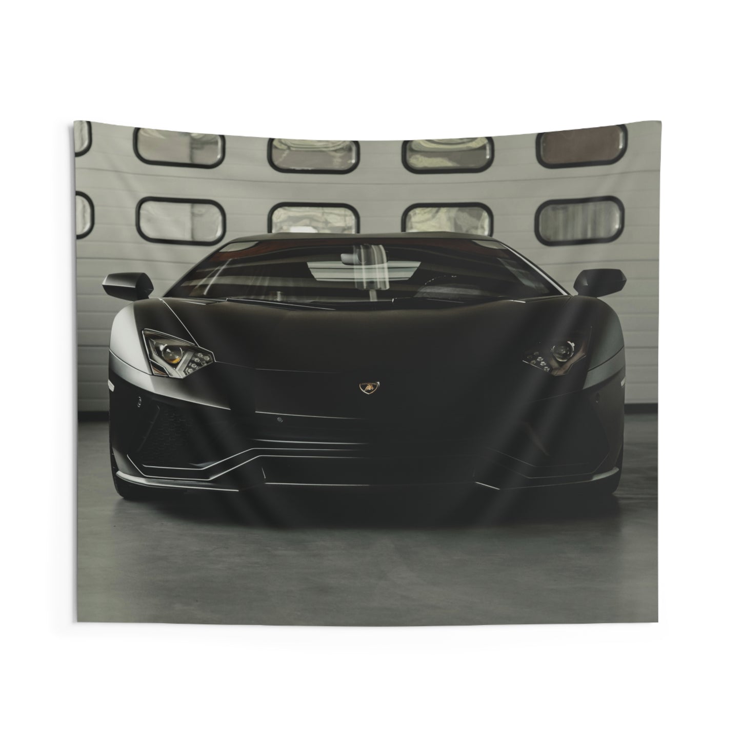 Sleek Sports Car Wall Tapestry | Modern Automotive Decor for Car Enthusiasts & Man Caves
