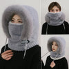 Knit Winter Hood Scarf Set
