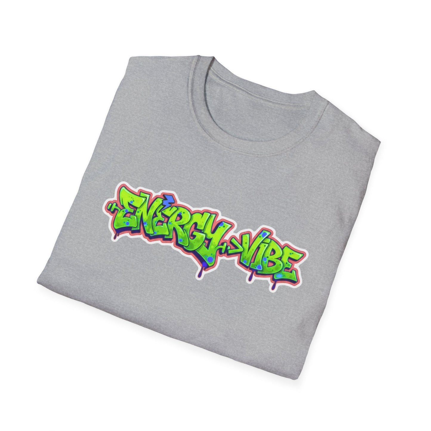 Energy > Vibe T-Shirt — Neon Green Graffiti Streetwear Tee