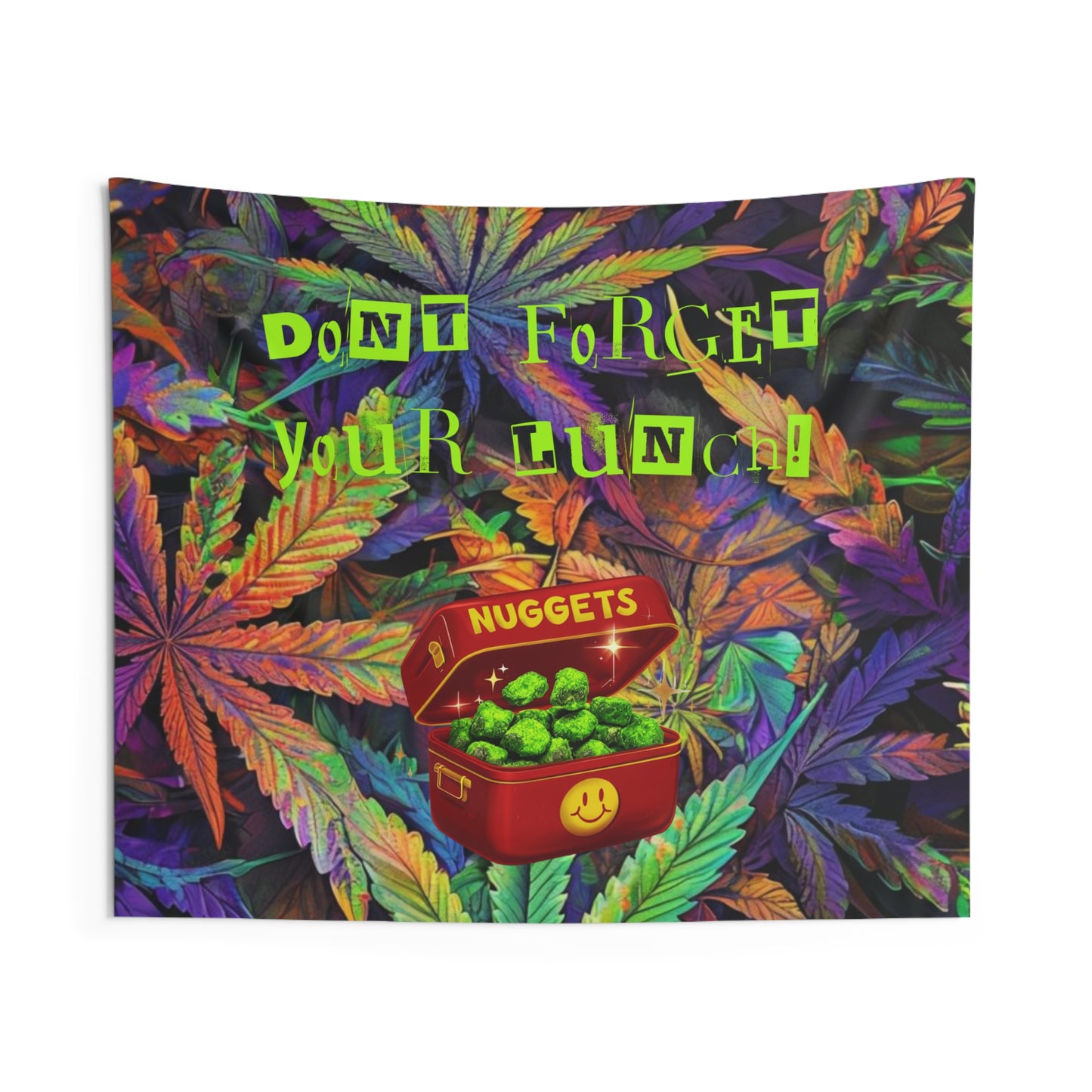 Colorful Psychedelic Marijuana “Nugget” Wall Tapestry