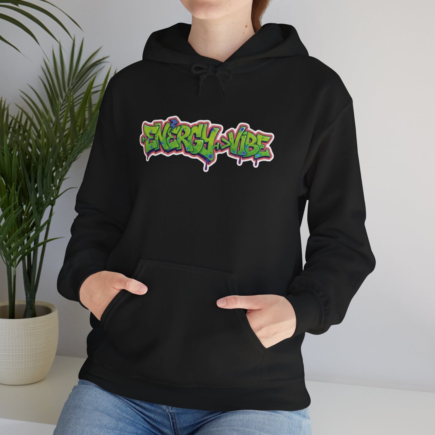 Energy > Vibe Hoodie — Graffiti Streetwear Pullover