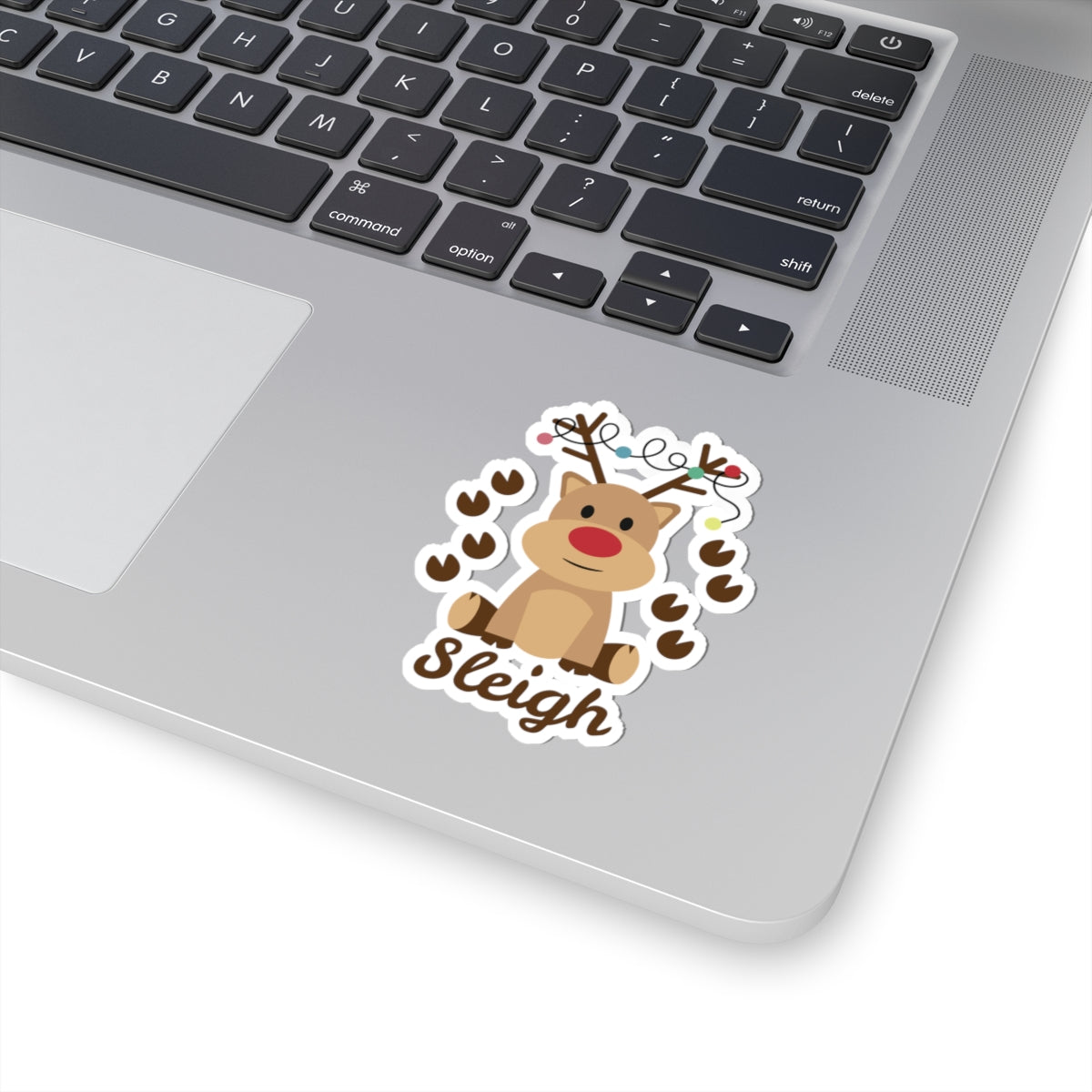 Adorable Reindeer Kiss-Cut Stickers for Holiday Cheer, Cute Christmas Decor, Fun Gift Idea, Laptop Accessories, Seasonal Fun