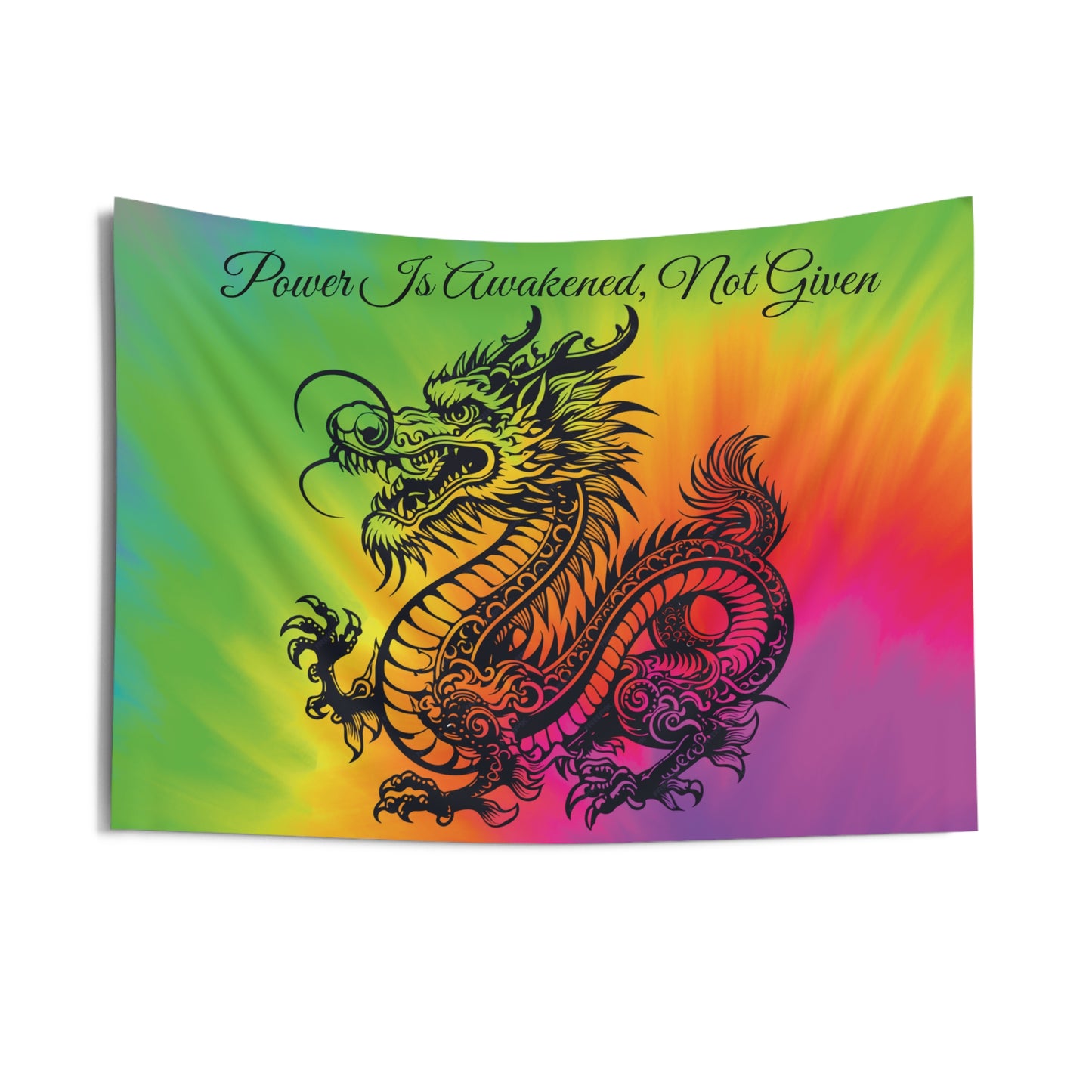 Vibrant Dragon Wall Tapestry | Fantasy & Mystical Boho Wall Art for Dragon Lovers