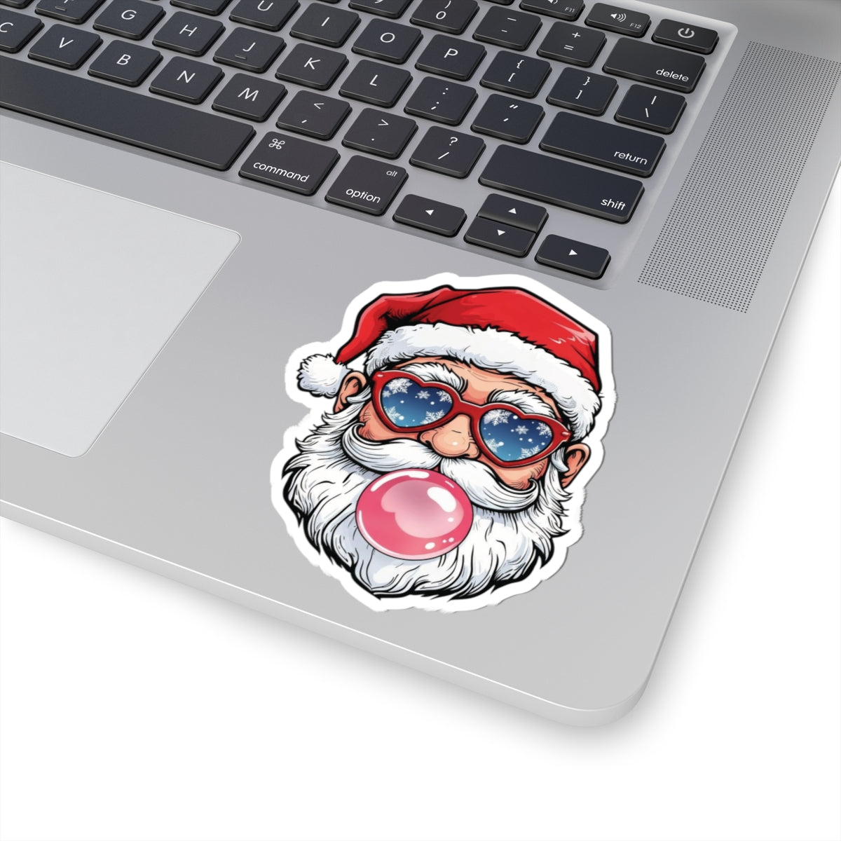Festive Santa Kiss-Cut Stickers - Holiday Decor, Gift Accents, Christmas Cheer, Laptop Décor, Stocking Stuffer