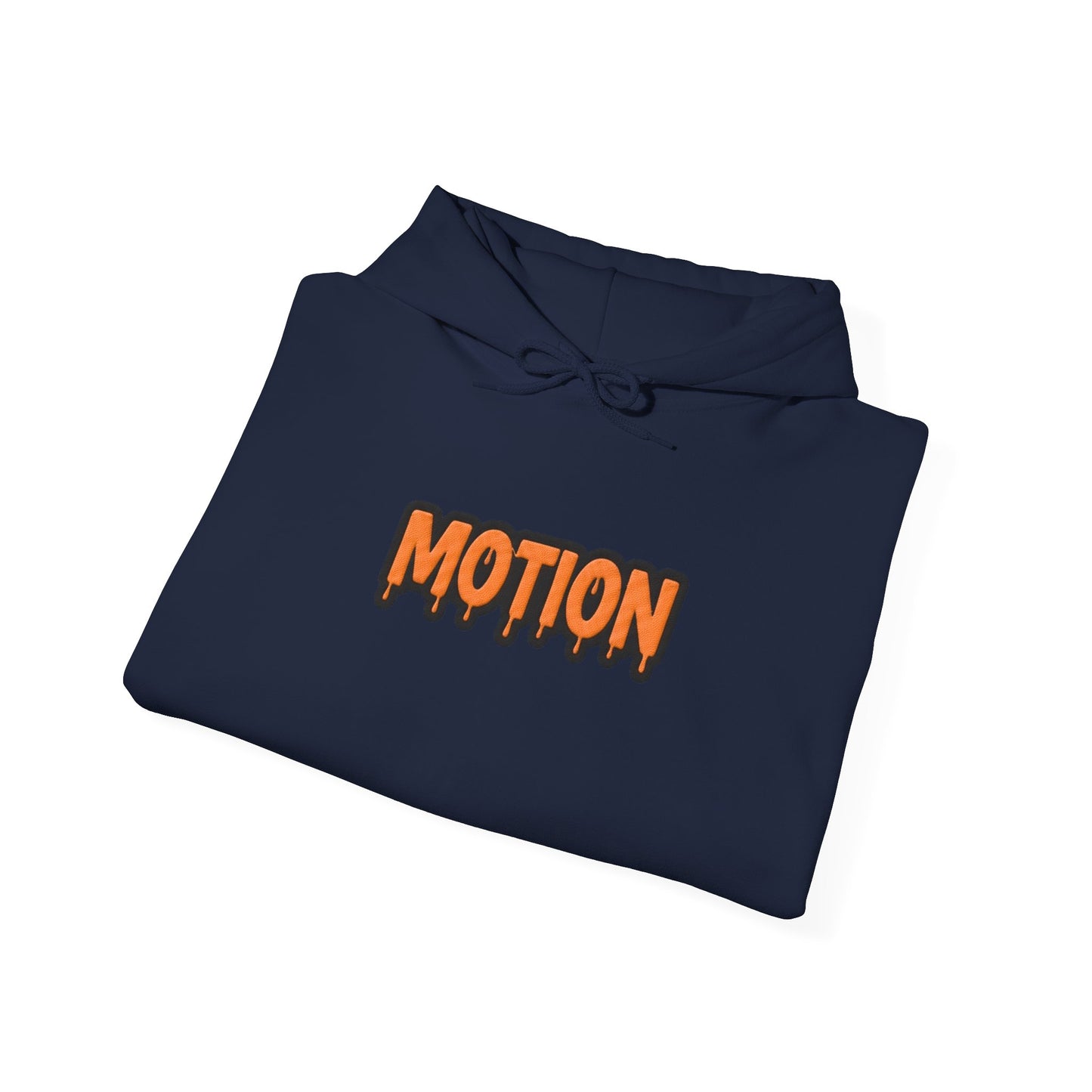 Motion Graphic Hoodie — Orange Drip Logo Pullover