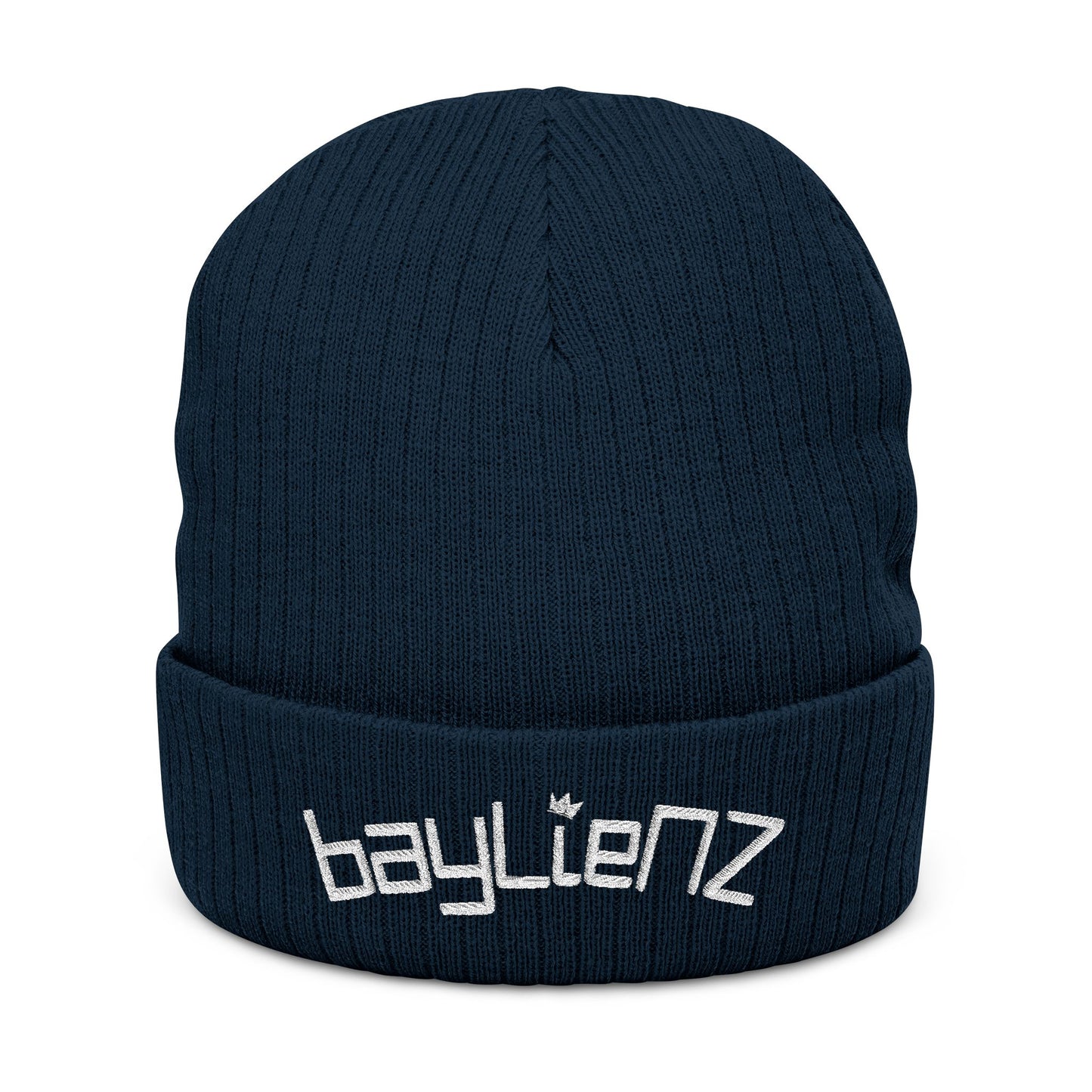 bayLieNZ Logo Ribbed Knit Beanie — Embroidered Winter Beanie