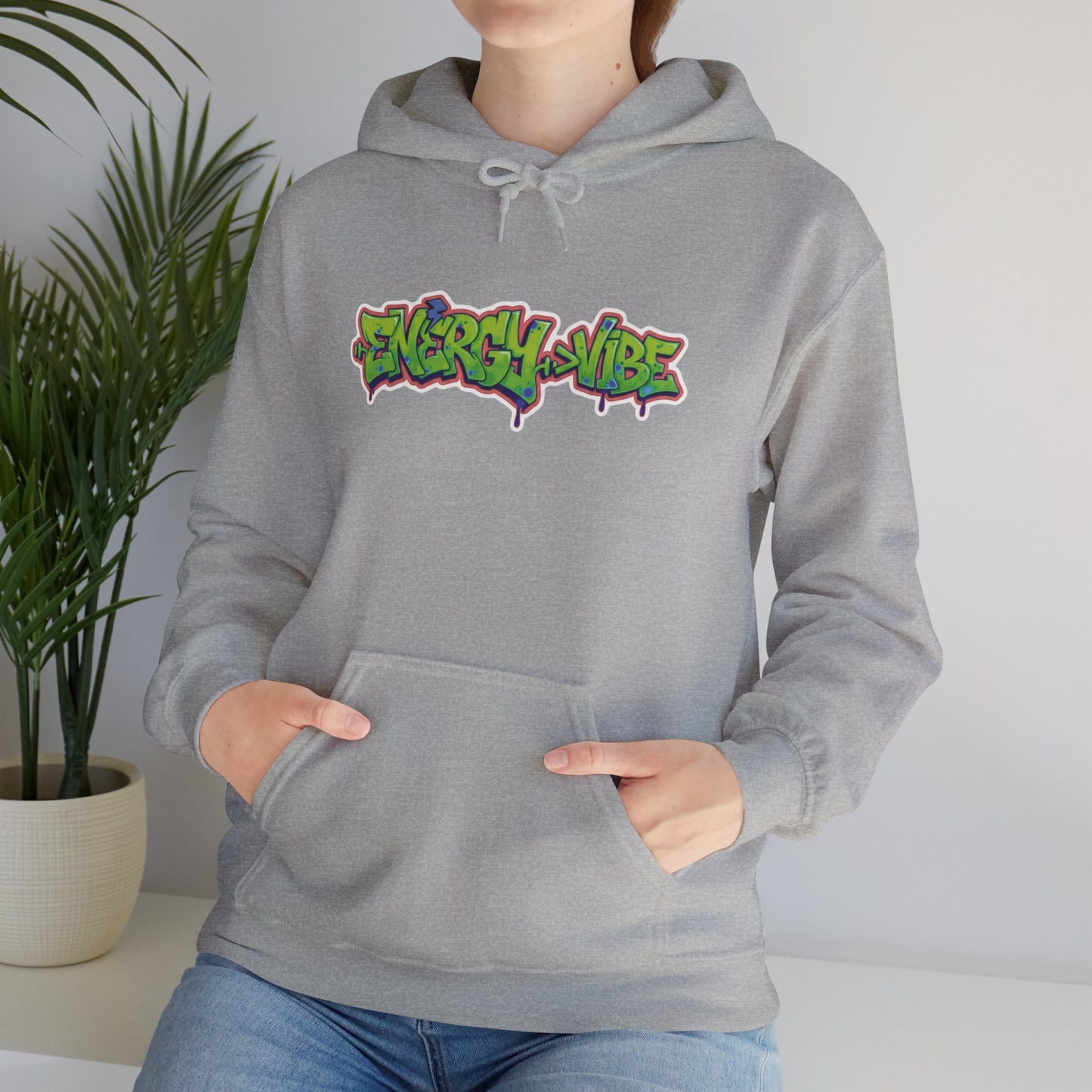 Energy > Vibe Hoodie — Graffiti Streetwear Pullover
