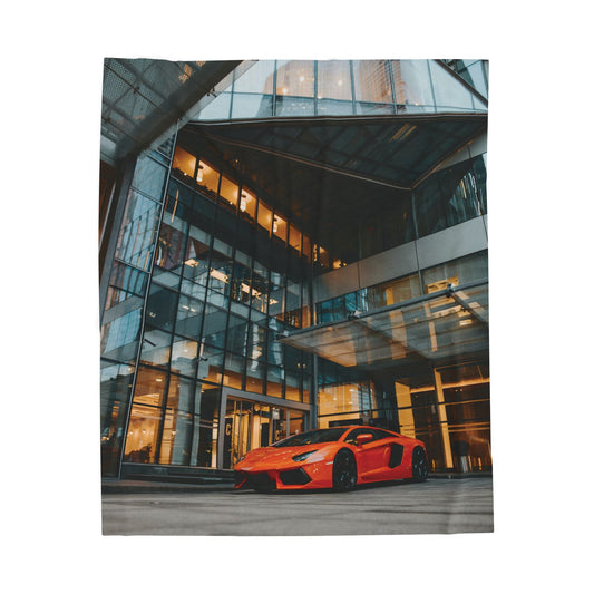 Luxury Sports Car Velveteen Plush Blanket – Soft Throw for Car Lovers, Automotive Enthusiasts & Modern Home Décor