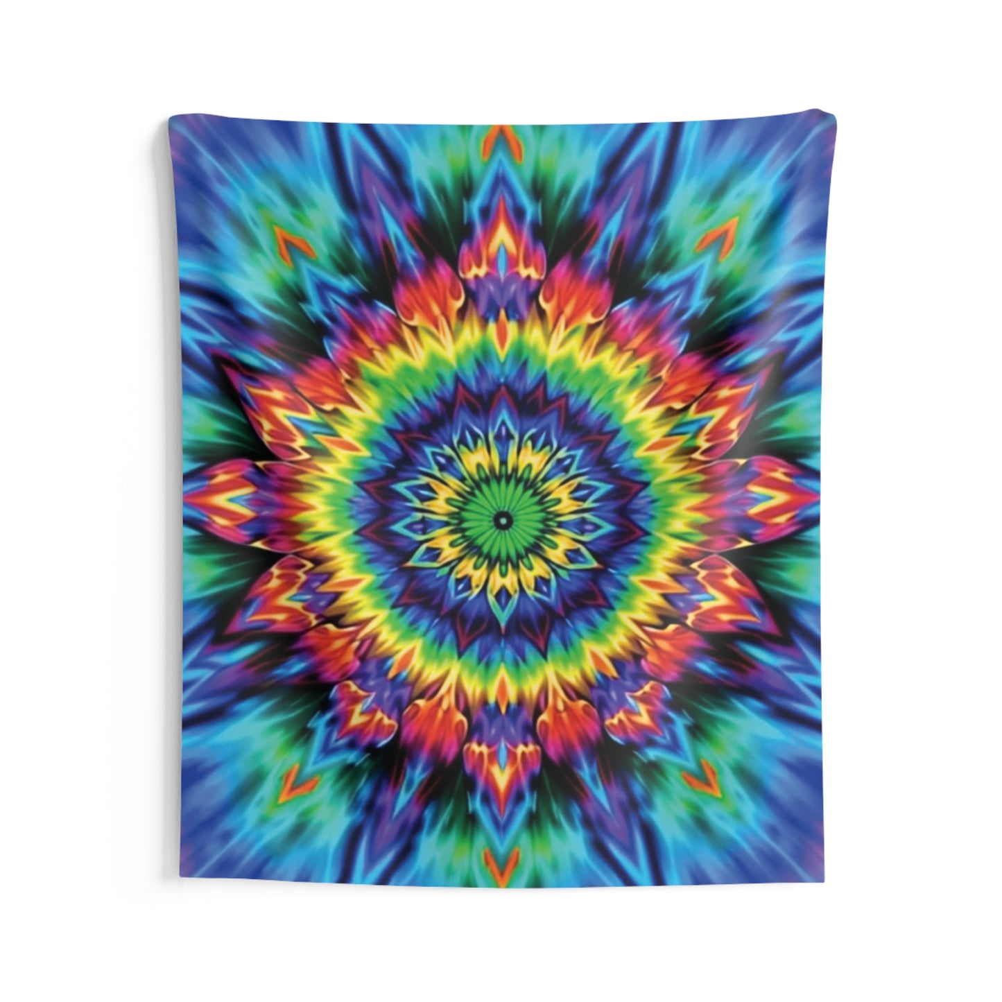 Colorful Psychedelic Indoor Wall Tapestry - Vibrant Boho Home Décor, Room Accent, Meditation Decor, Gift for Art Lovers