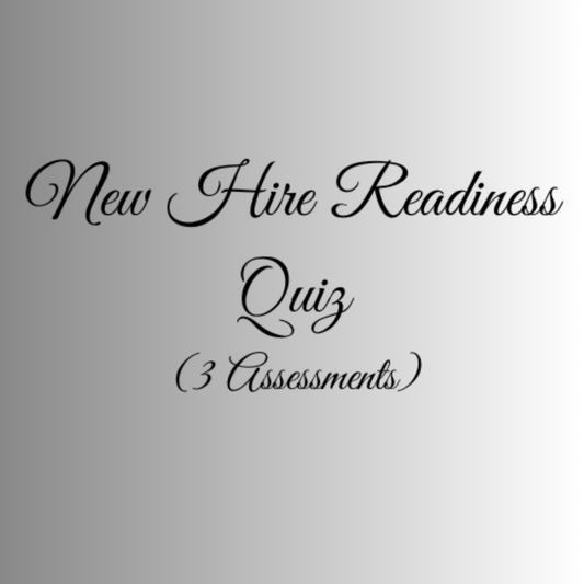 New Hire Readiness Quiz Bundle – Emotional Intelligence, Accountability & Culture Fit (3 Assessments) - Annual Access