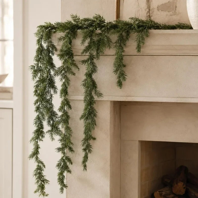 Artificial Pine Needle Garland | 1.8m Green Christmas Décor