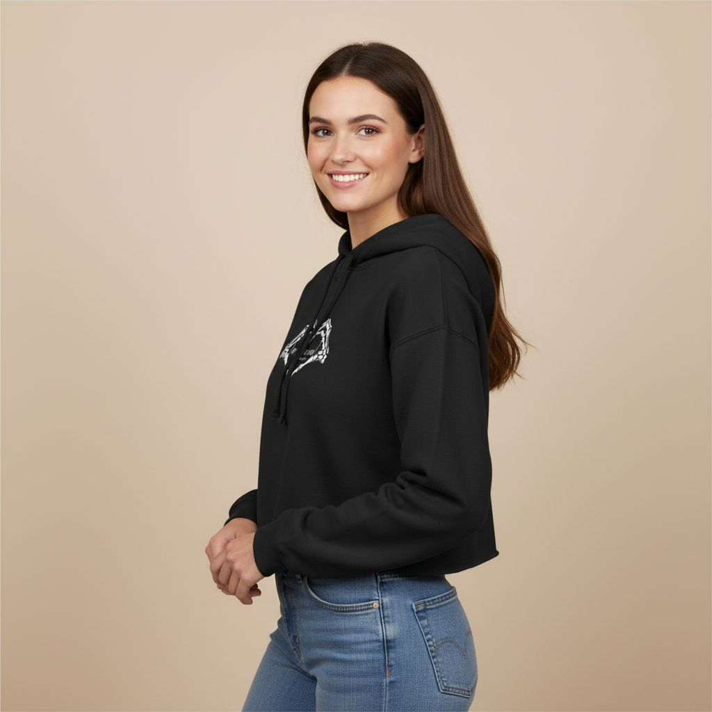 Nothing But Love Cropped Raw Hem Hoodie — Trendy Women’s Streetwear Sweatshirt for Fall