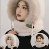 Knit Winter Hood Scarf Set