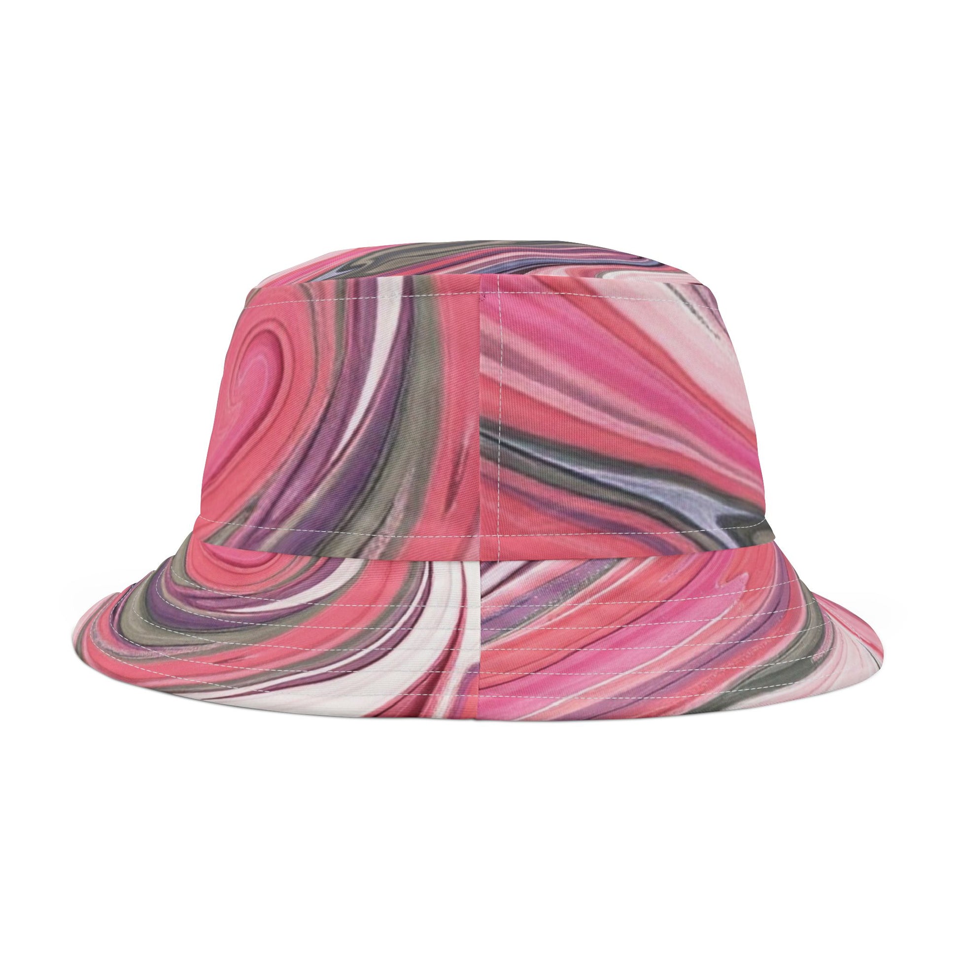 Back of Bohemian Bucket Hat — rear view showing full bohemian pattern and unisex fit