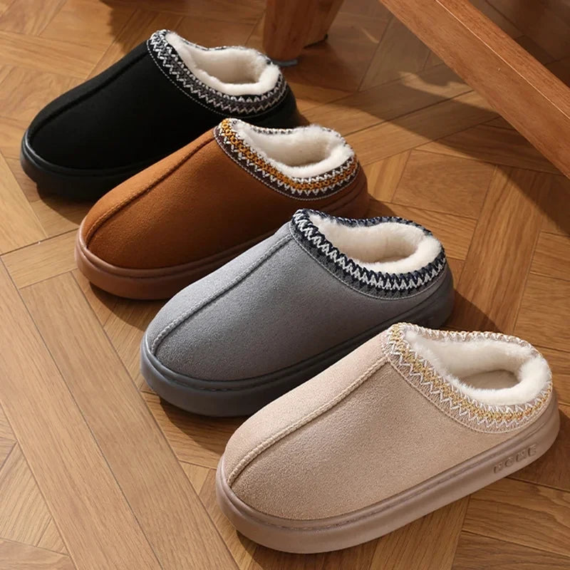 Plush Platform House Slippers