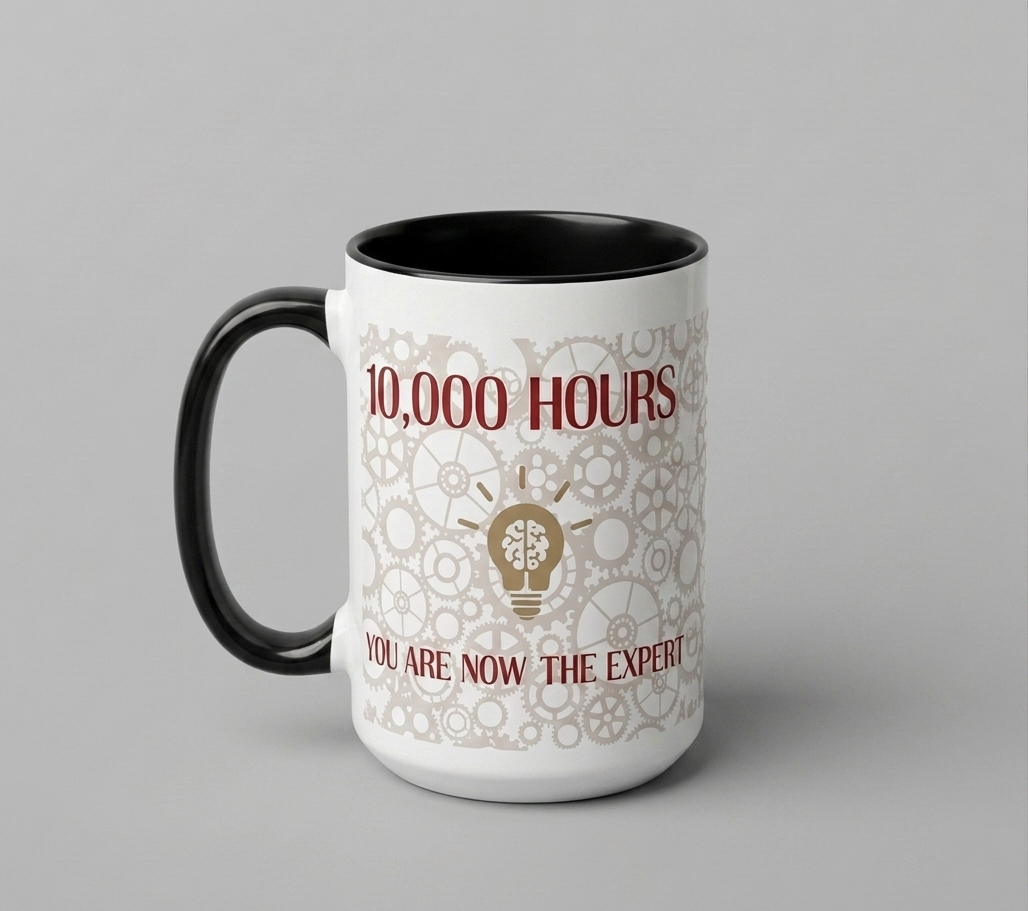 Expertise Coffee Mug - 10,000 Hours Design